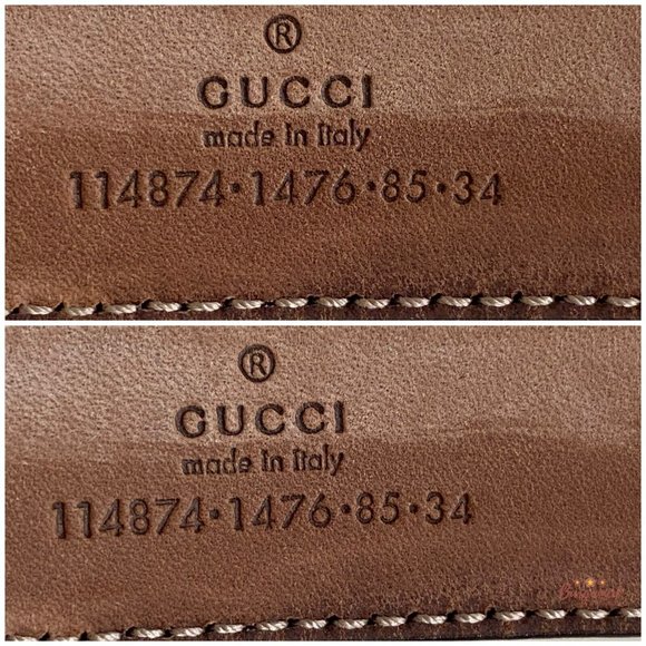 Authentic Gucci Purple Microguccissima Patent Leather Interlocking G Belt 85/34 - Picture 7 of 13